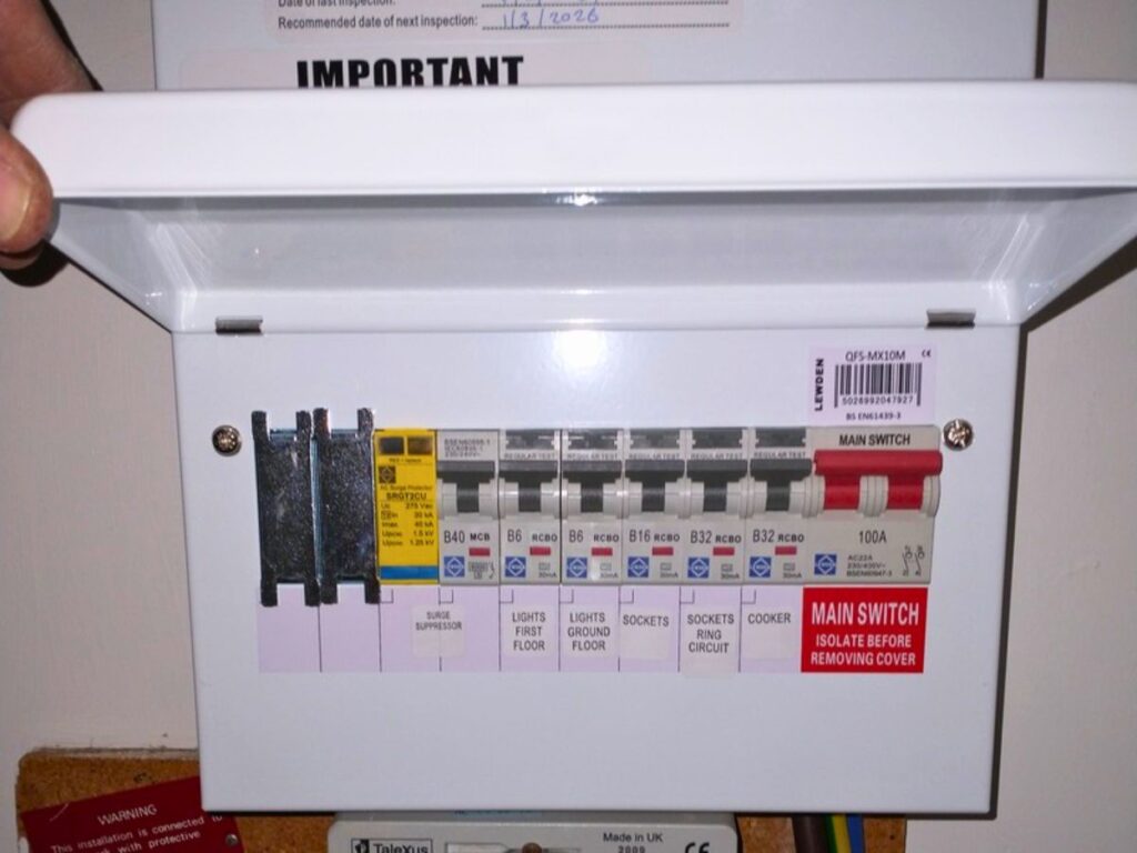 new rcbo spd consumer unit